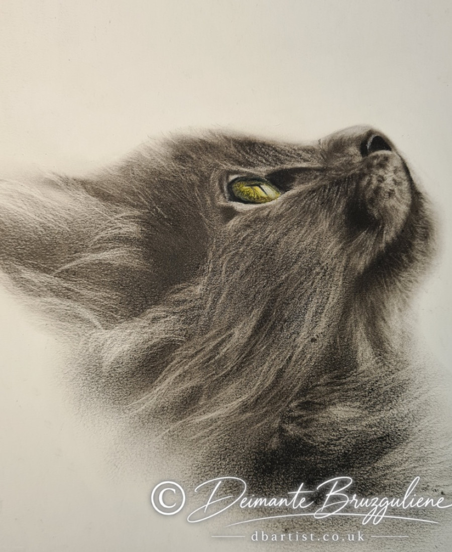 Detail 2 of Emerald Reverie by Deimante Bruzguliene