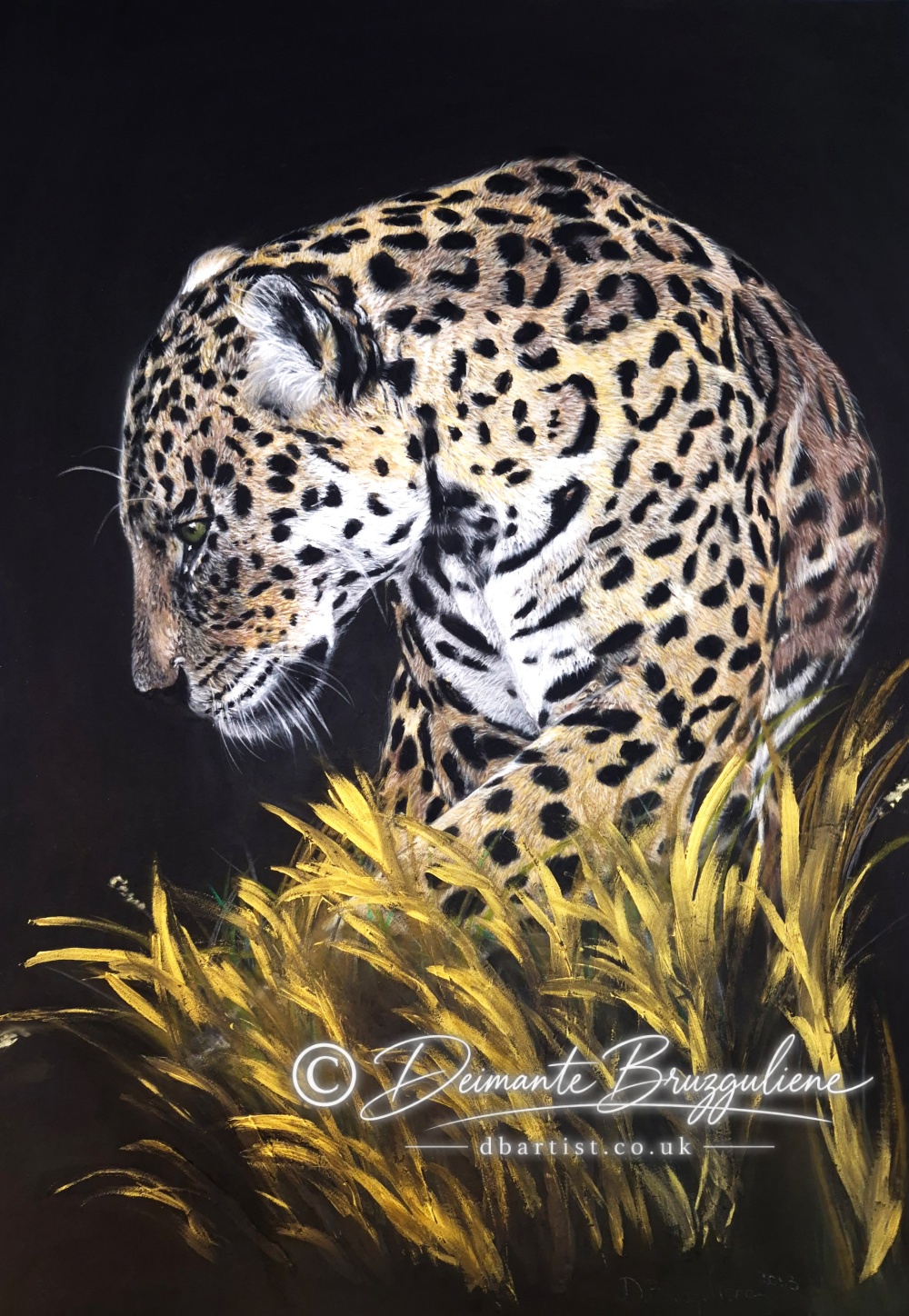 Through Golden Grass available original artwork by Deimante Bruzguliene